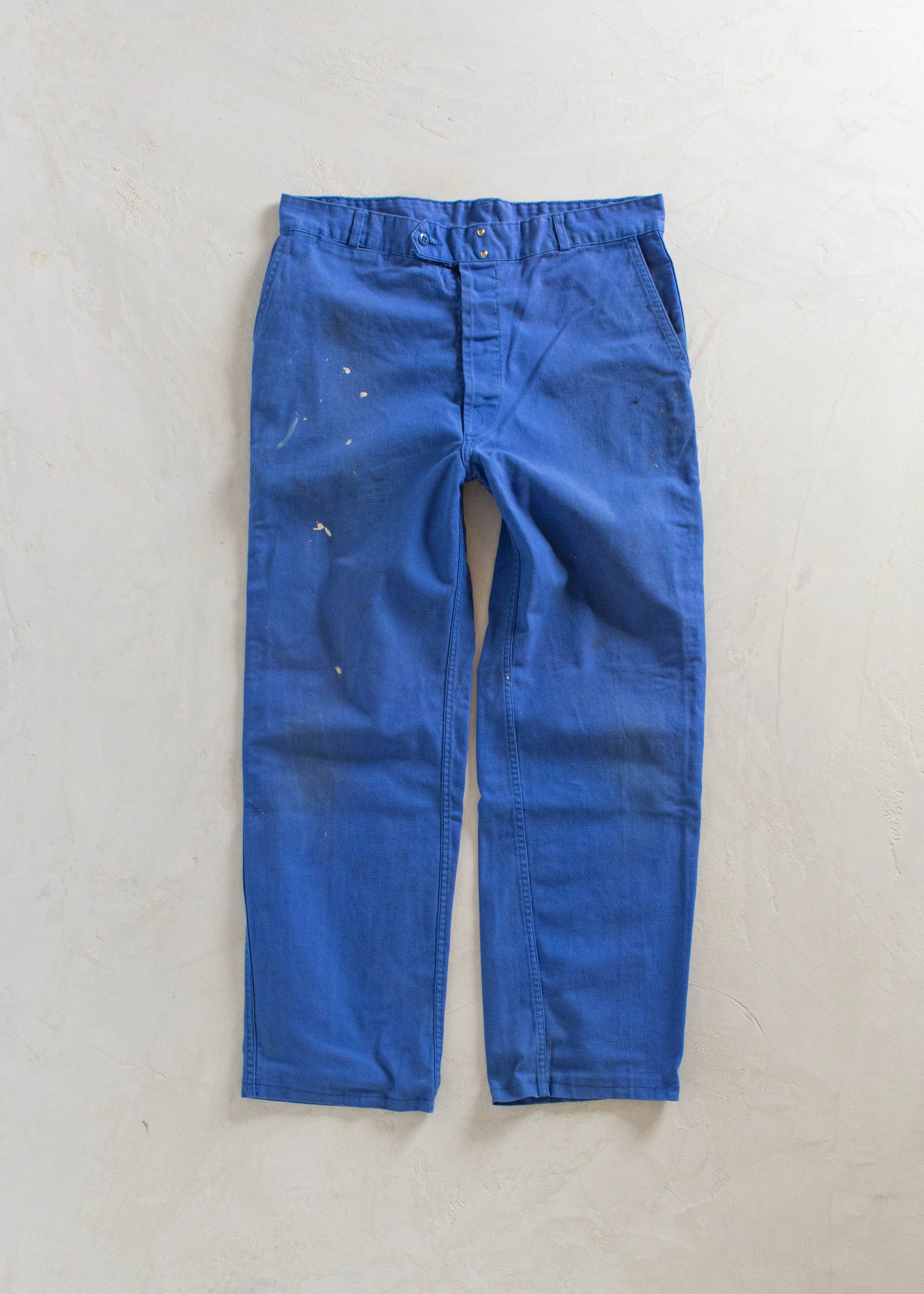 1980s Adolphe Lafont French Workwear Chore Pants Size Women's 31 Men's 33
