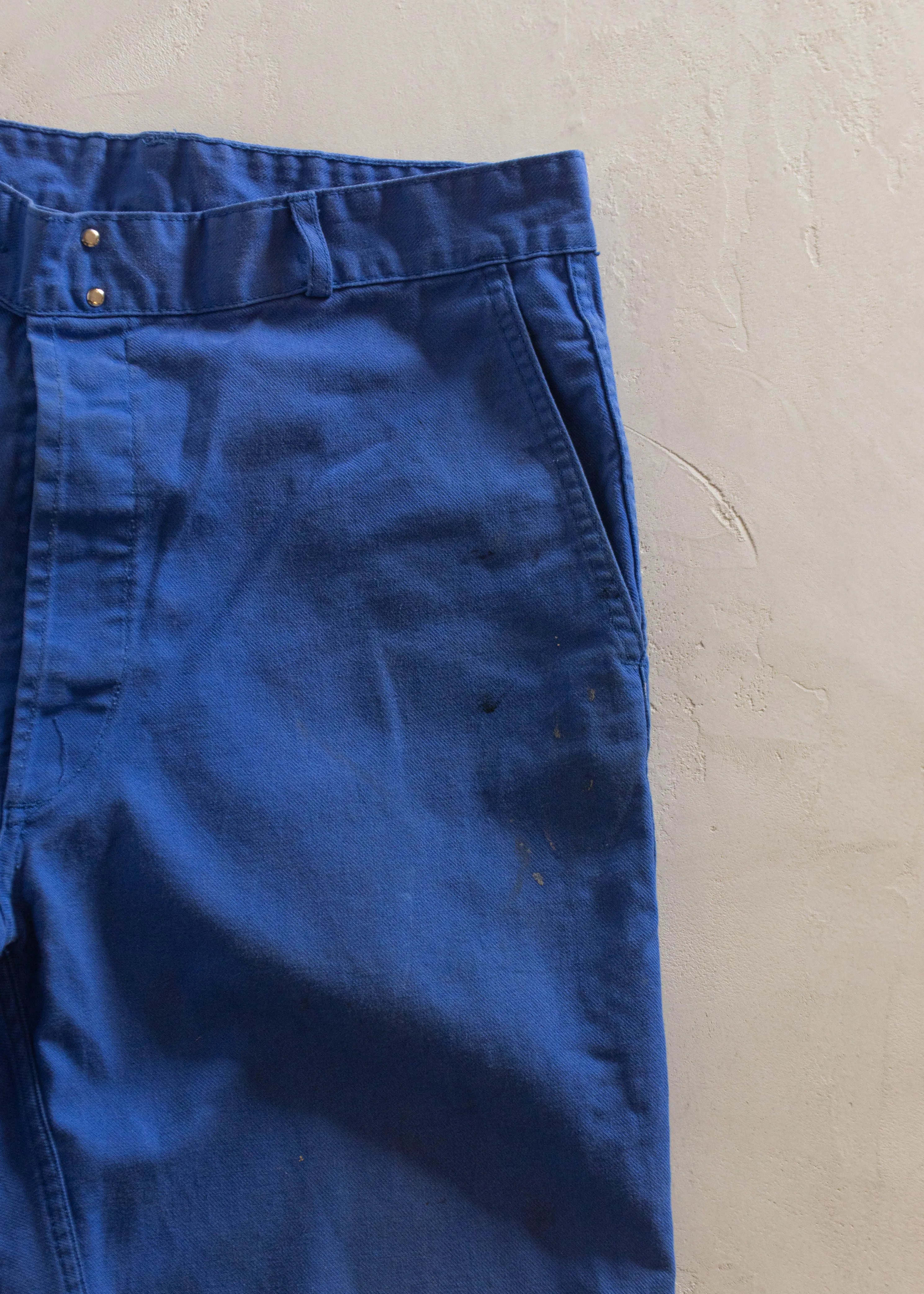1980s Adolphe Lafont French Workwear Chore Pants Size Women's 31 Men's 33