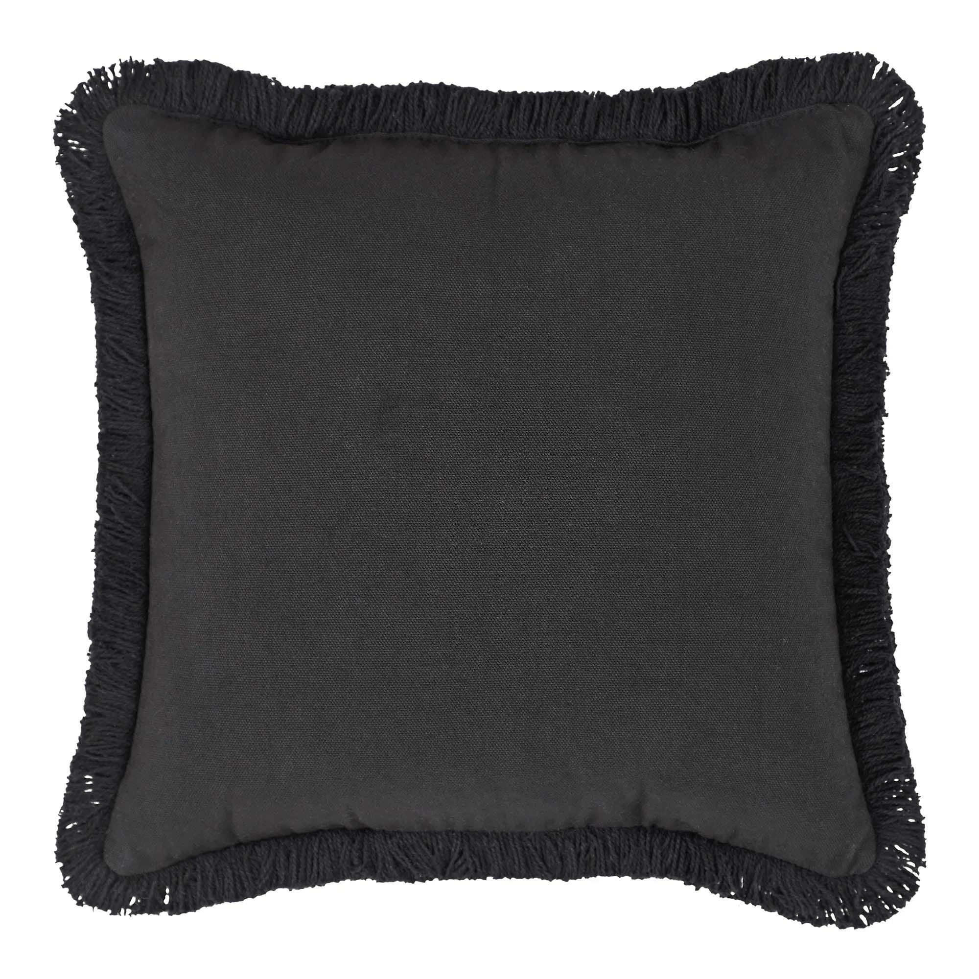 3 Christmas Trees Black Woven Pillow 12x12 VHC Brands