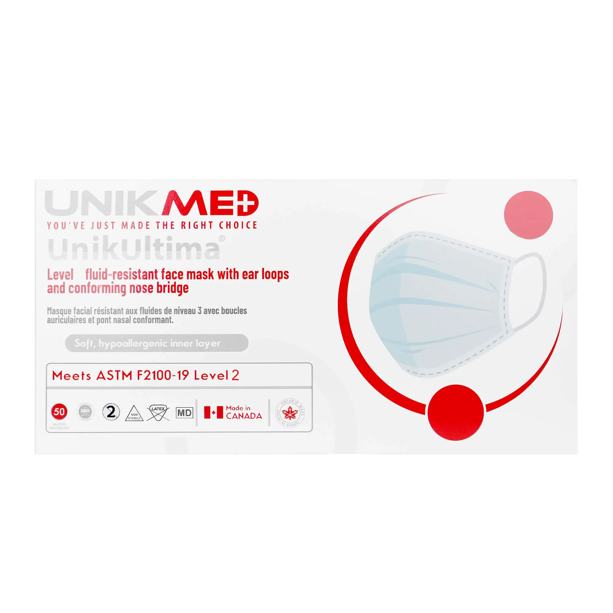 3 Ply Disposable Medical Face Mask (ASTM L2)