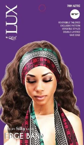 #7091 Lux Pattern Luxury Silky Satin Edge Band - Afro / Assort (6PC)