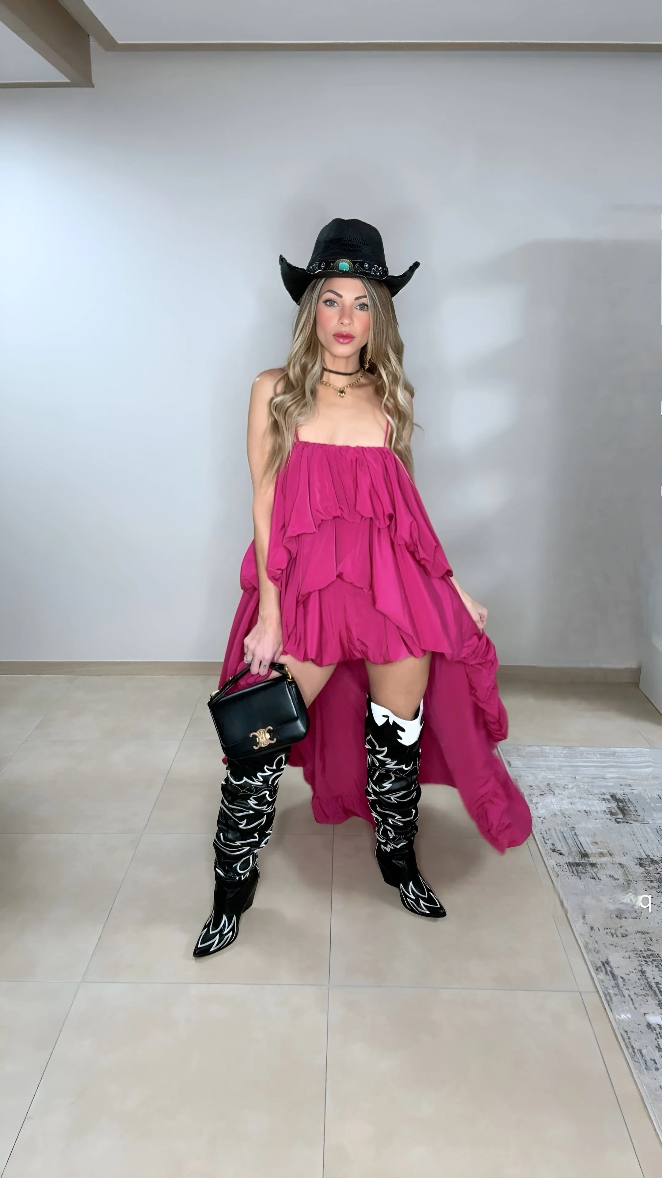 A plum boho romper