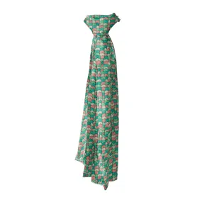 Abstract Waves Printed Stole Dupatta Headwear | Girls & Women | Soft Poly Fabric