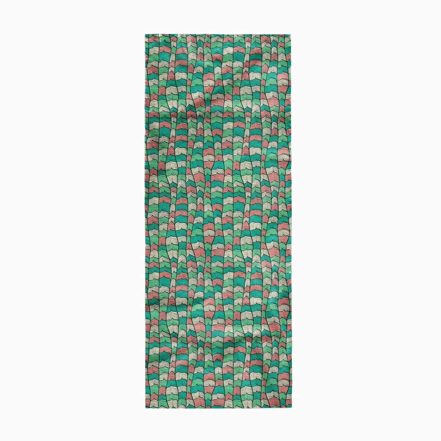 Abstract Waves Printed Stole Dupatta Headwear | Girls & Women | Soft Poly Fabric