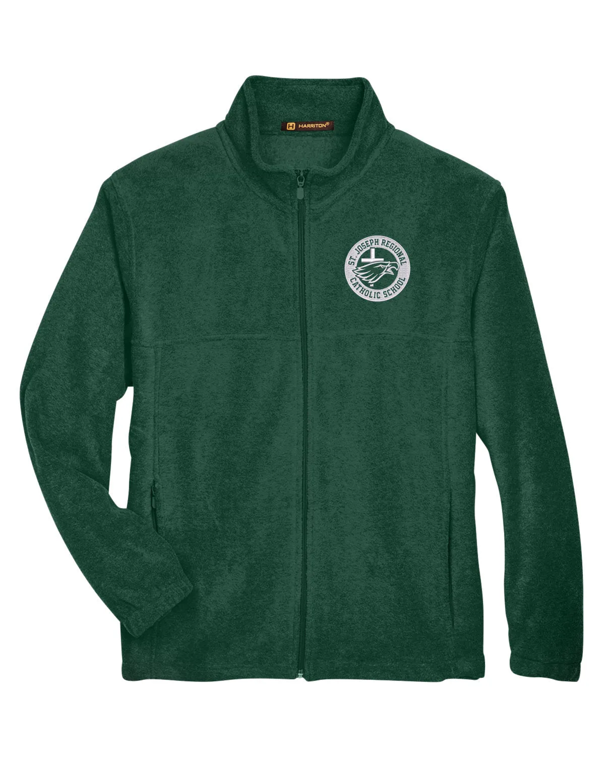 Adult Full Zip Fleece Jacket with Embroidered SJRCS Eagle Logo