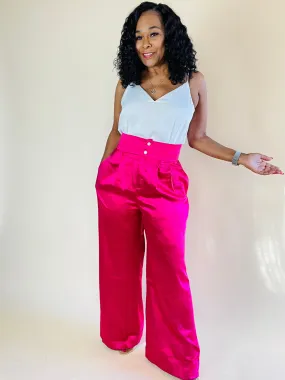 All Class Satin Wide Leg Pants
