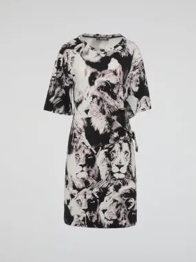 Animal Print T-Shirt Dress