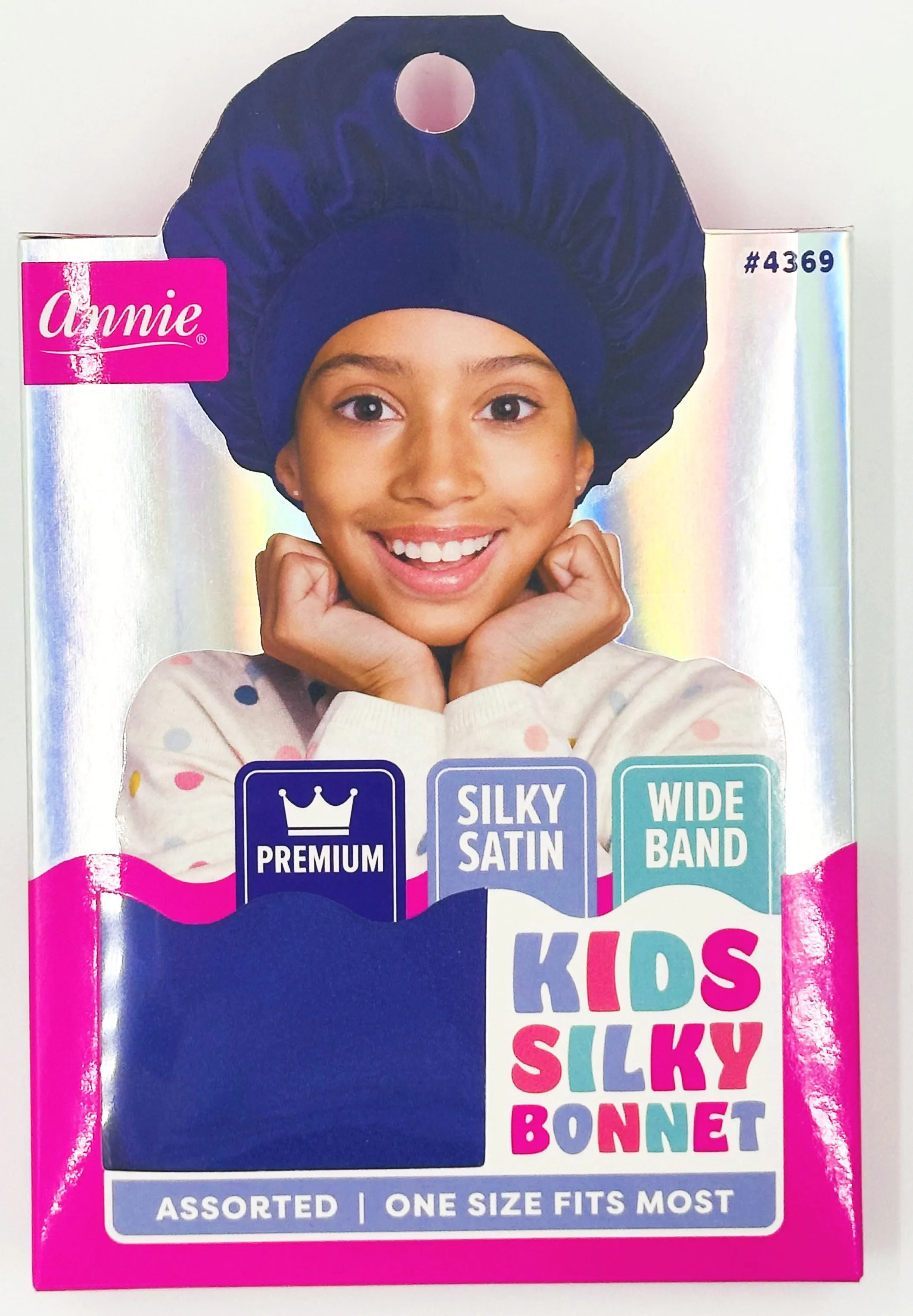 Annie Kid's Silky Bonnet Wide Band Assorted 4369