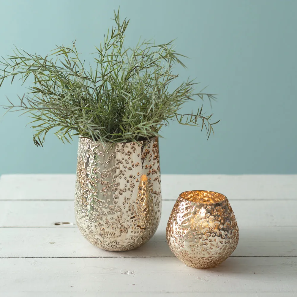 Aurelia Mercury Glass Votive Candle Holder