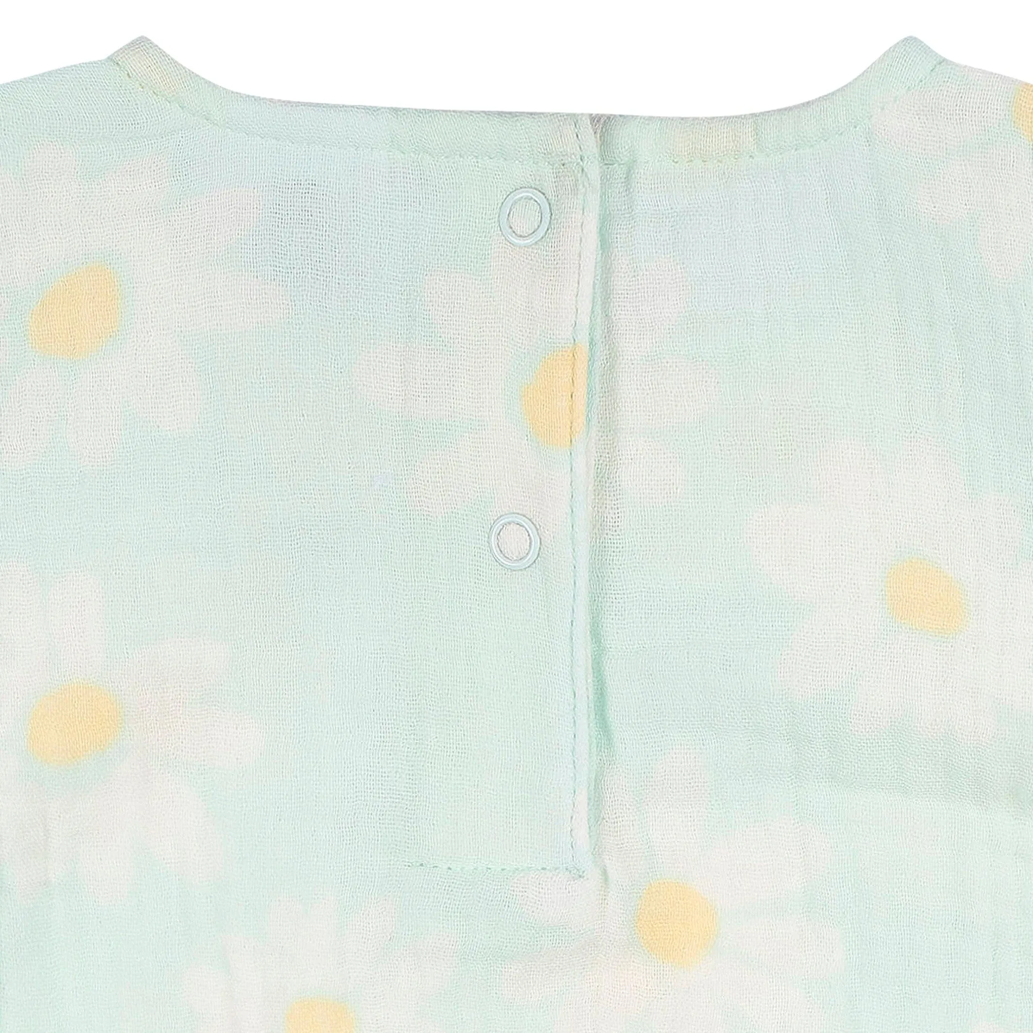 Baby Girls Daisies Gauze Bubble Romper