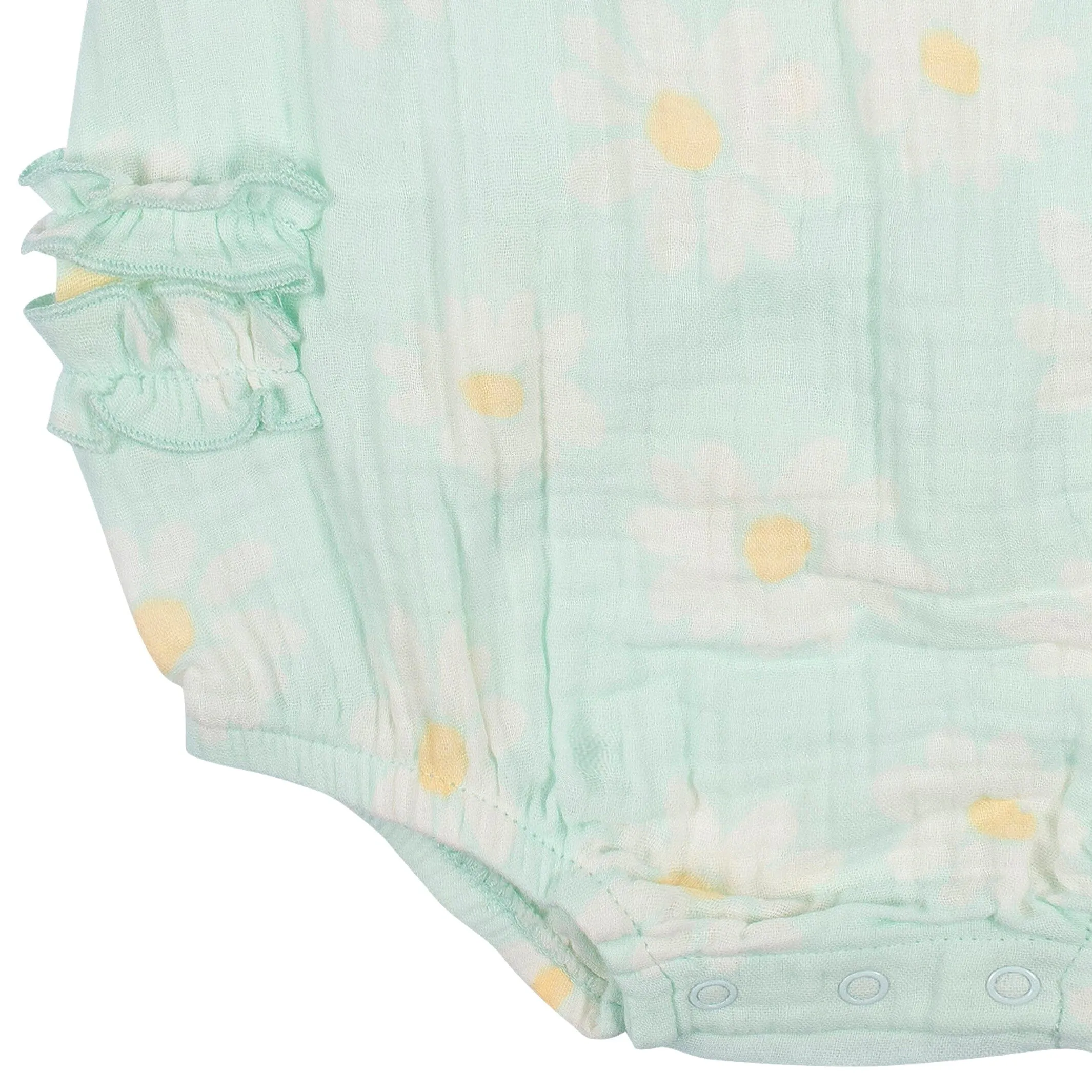 Baby Girls Daisies Gauze Bubble Romper