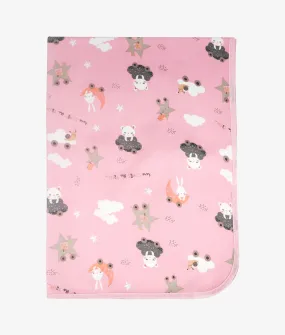 Baby Rubber Sheet - Pink Night Sky Print