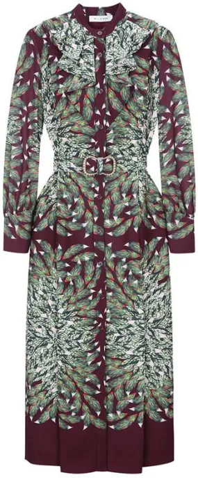 Belted Print Shirt-Dress