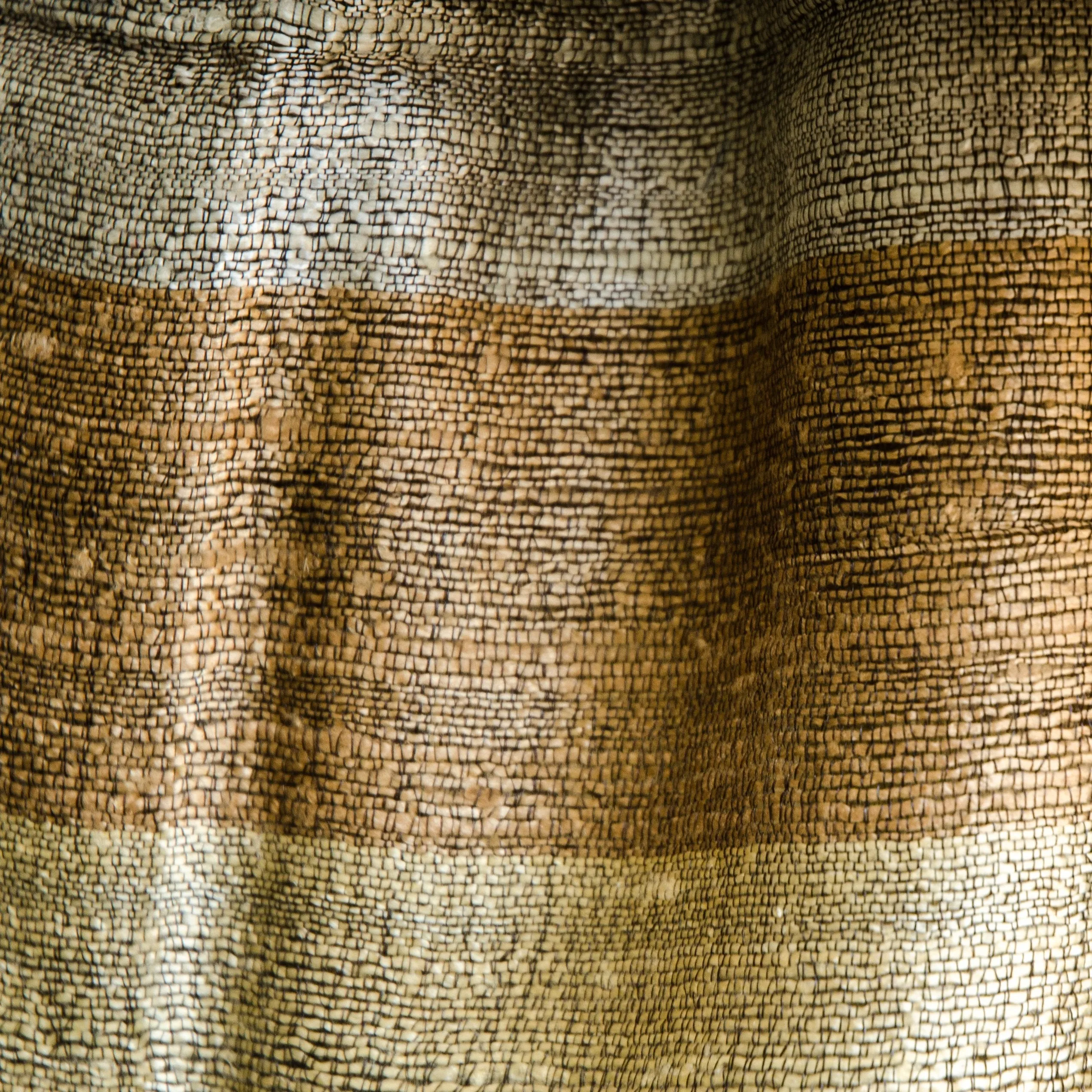 Bihari Raw Silk Scarf - Red & Golds