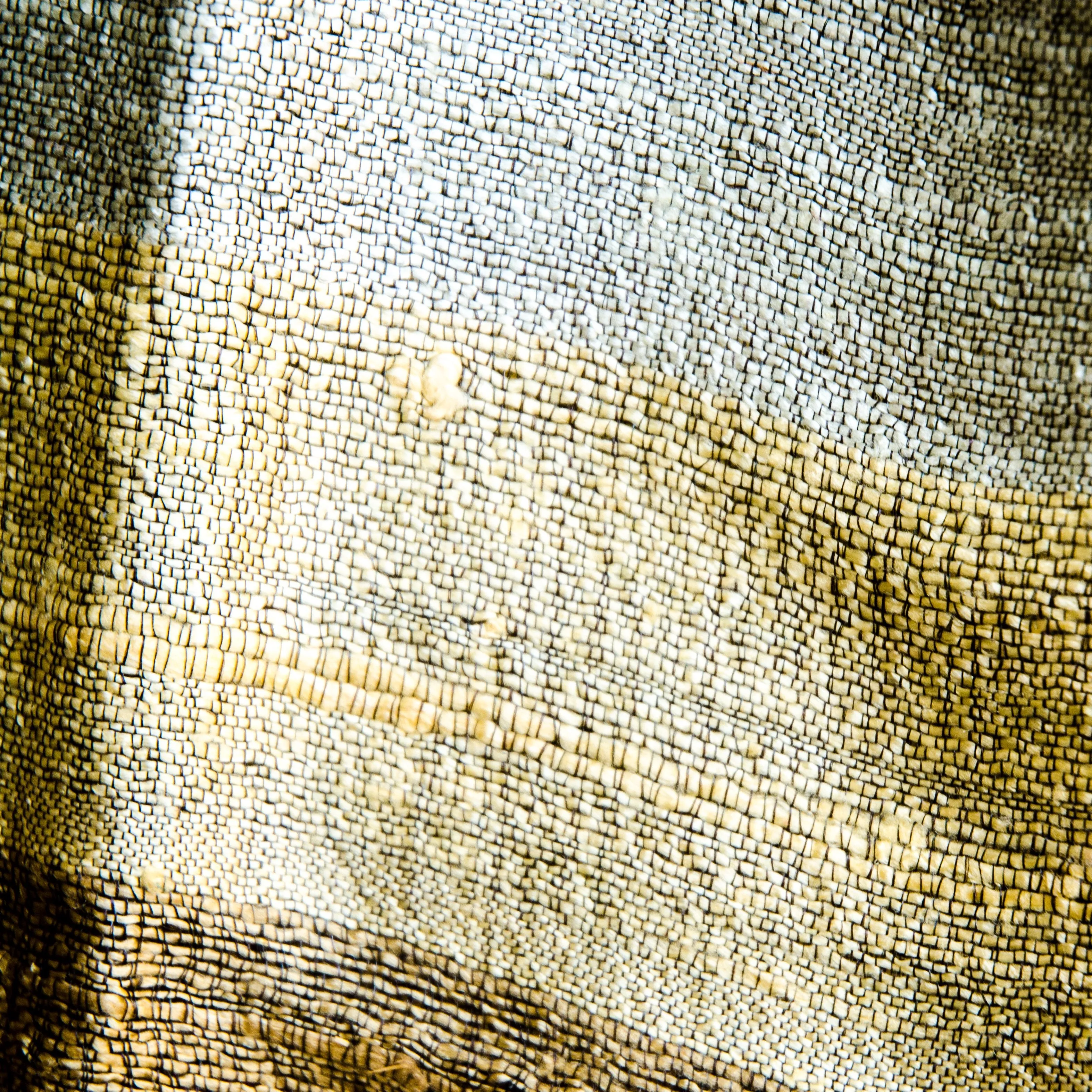 Bihari Raw Silk Scarf - Red & Golds