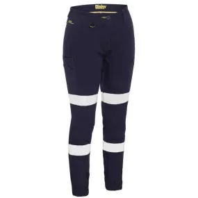 Bisley Womens Mid-Rise Straight Leg Taped Cotton Cargo Cuffed Pants (BPL6028T)
