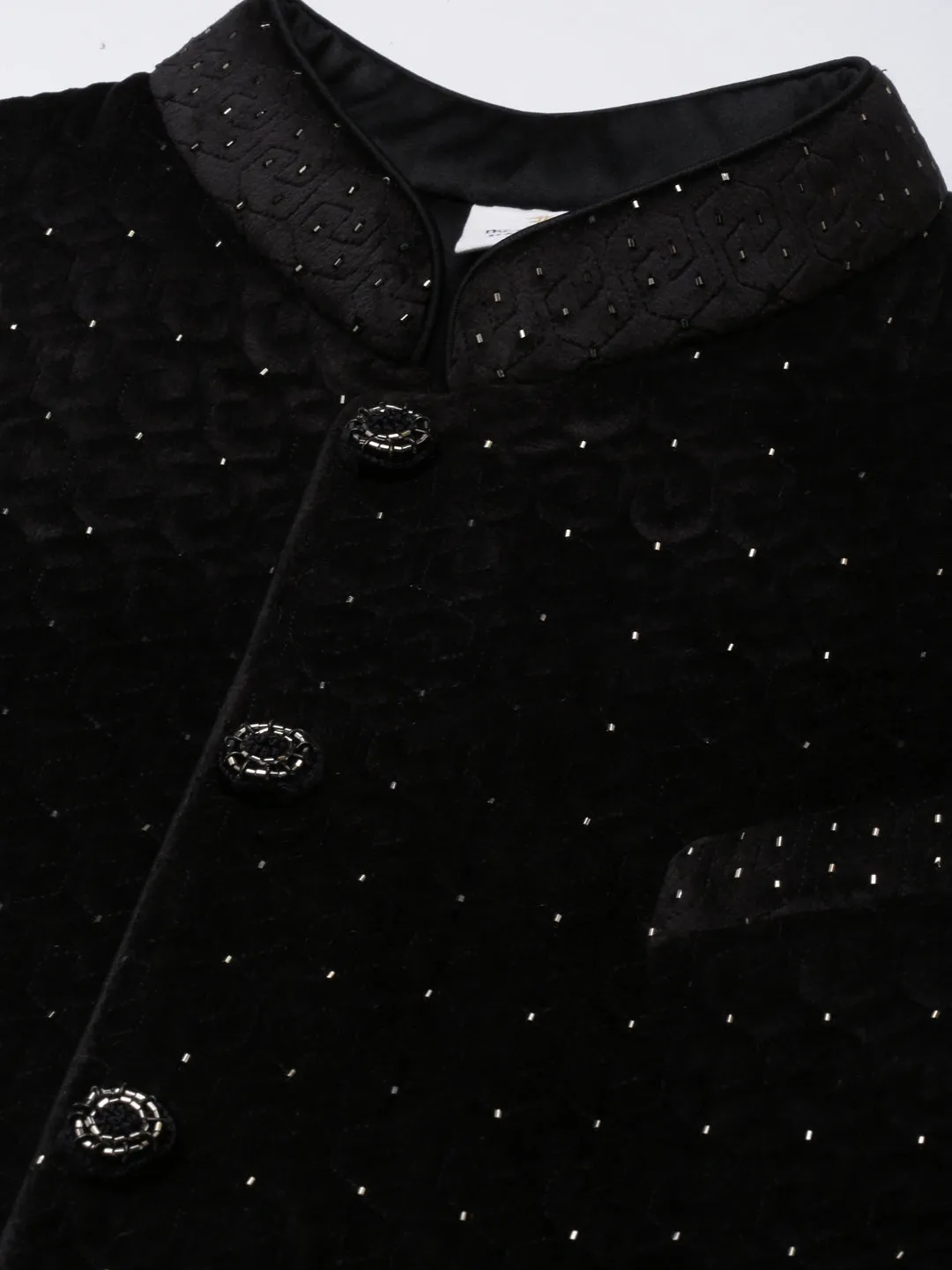 Black Velvet Quilted Jacket