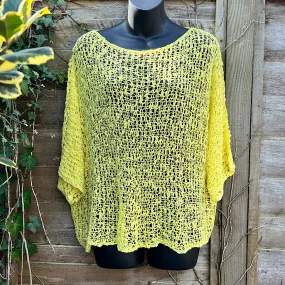 Breezy Yellow Bohemian Popcorn Cover Up