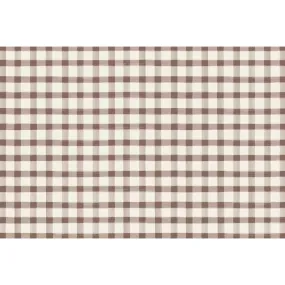 Brown Painted Check Placemat