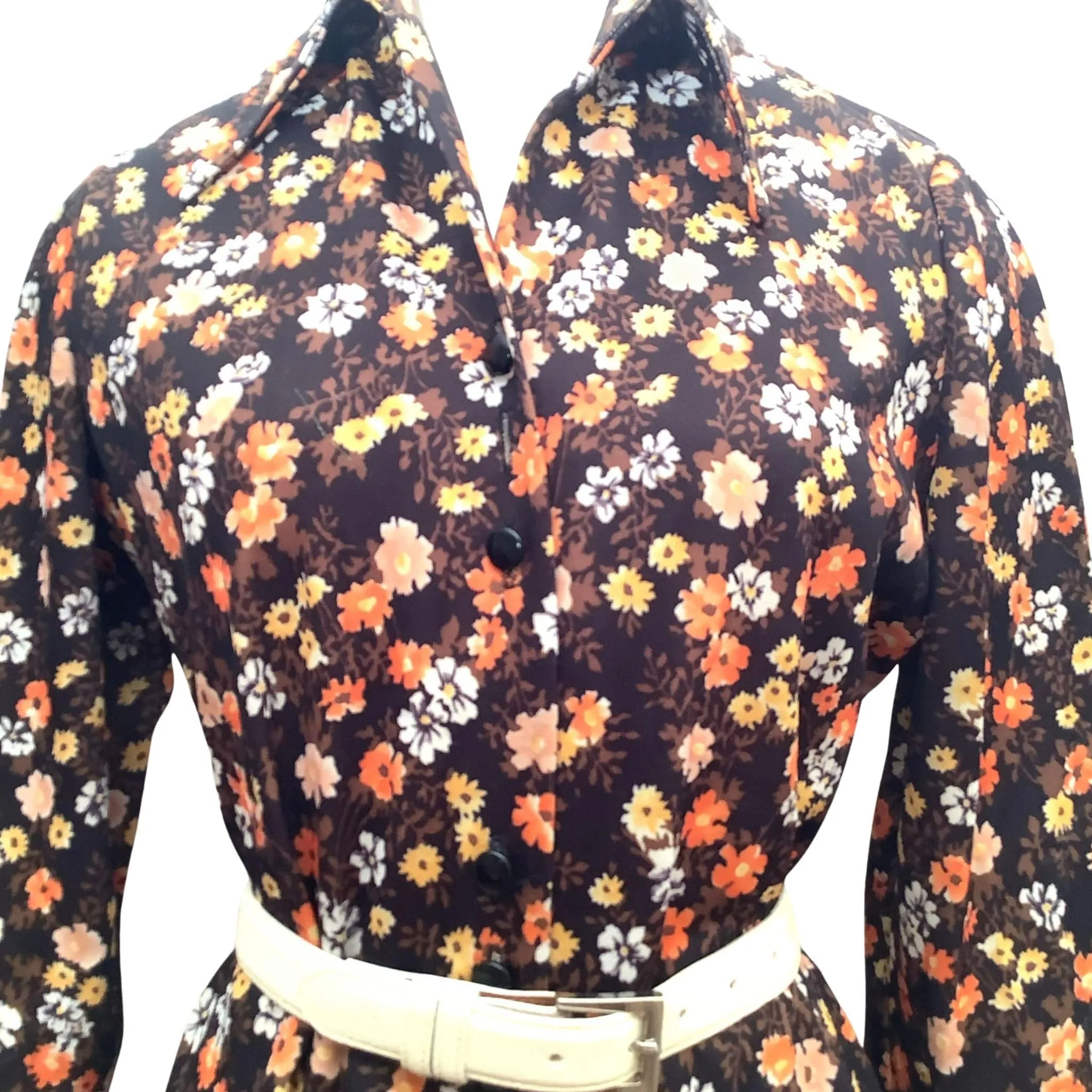 Calico Shirt Dress
