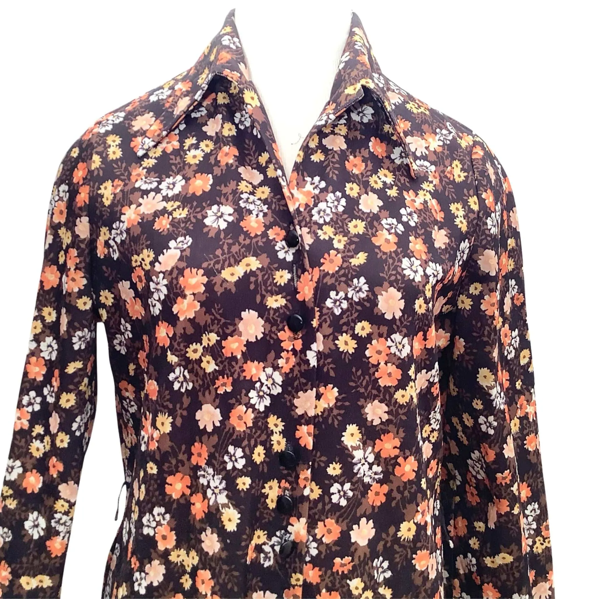 Calico Shirt Dress