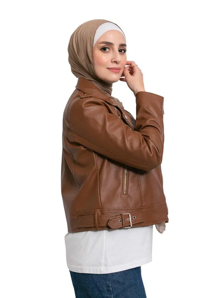 Caramel Leather Jacket