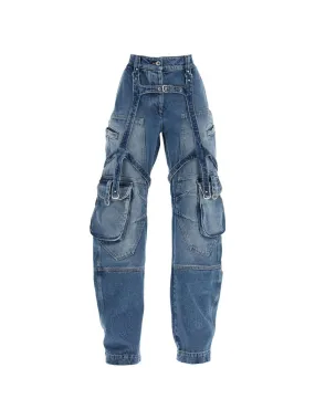 Cargo Harness Denim Trousers
