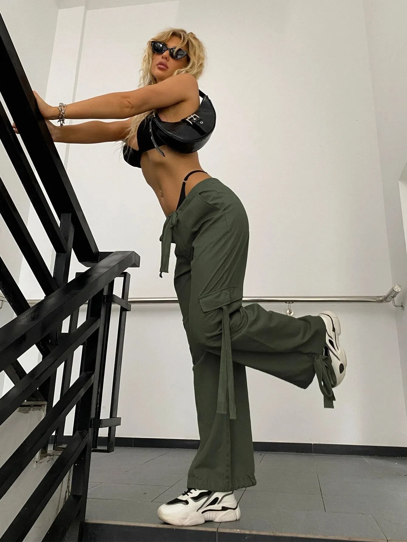 Casual Flap Pocket Cargo Pants