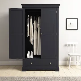 Chalbury Double Wardrobe in Dusky Black
