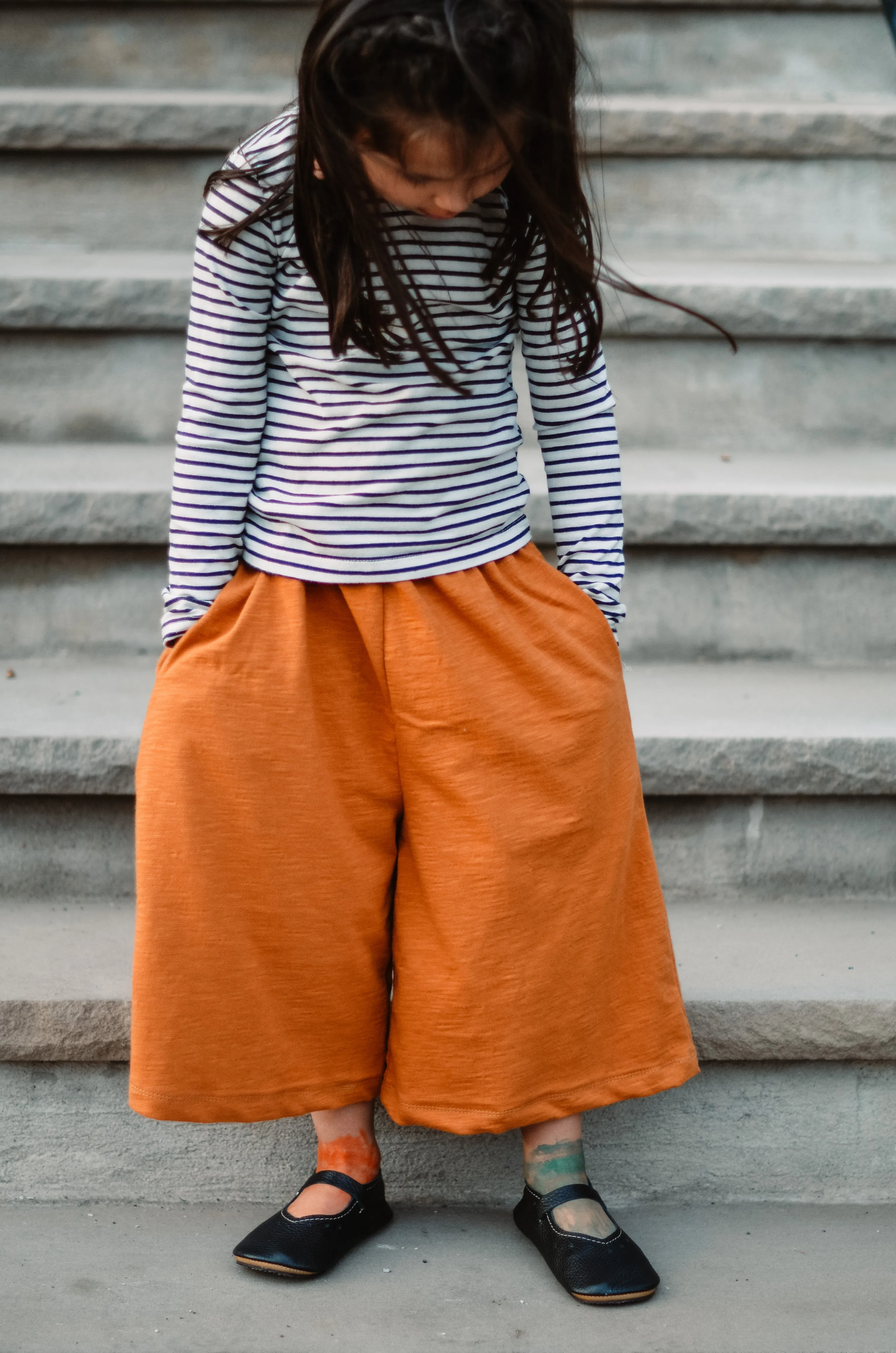 Children and Youth Poppy Wide Leg Pants Sewing Pattern