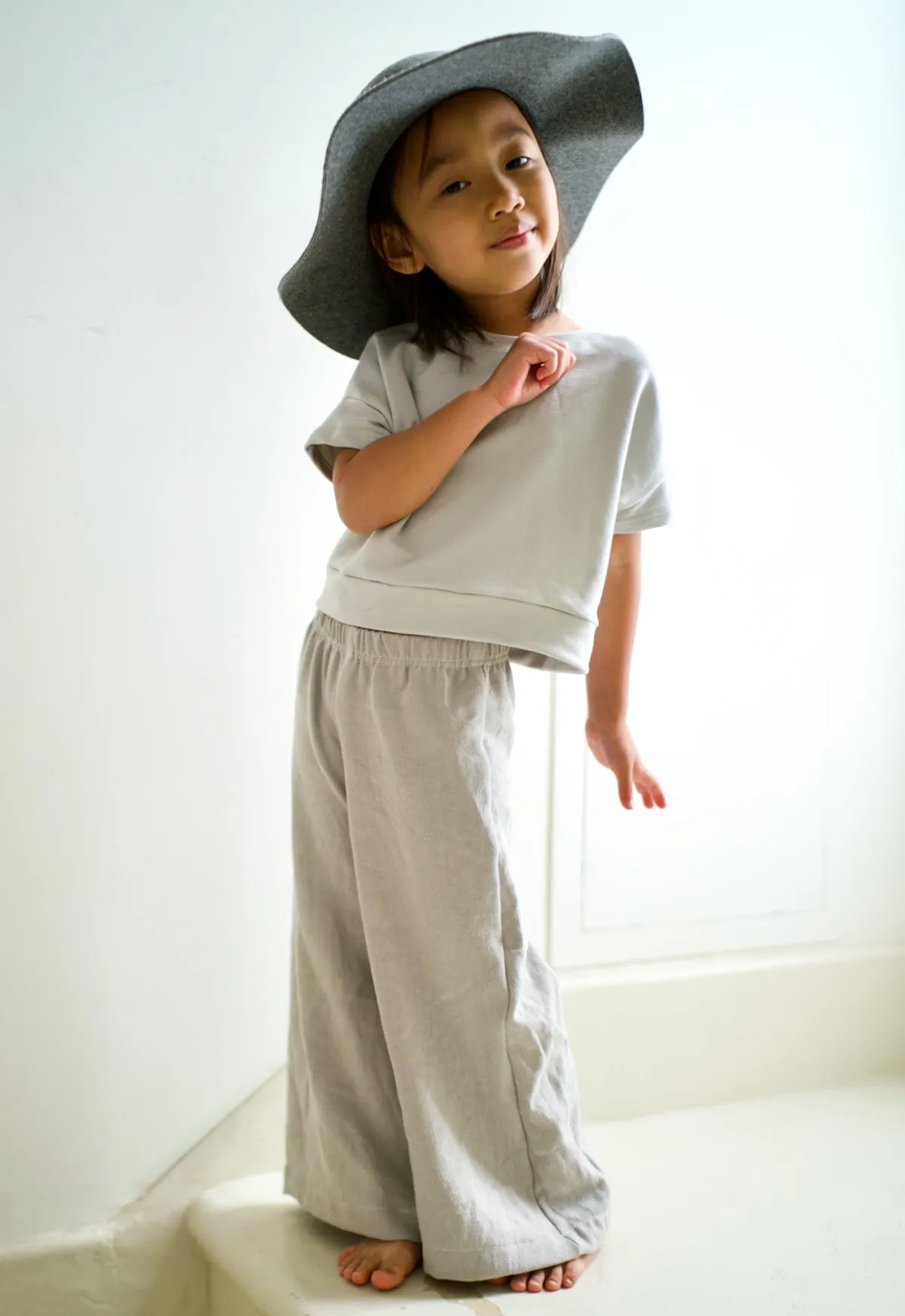 Children and Youth Poppy Wide Leg Pants Sewing Pattern