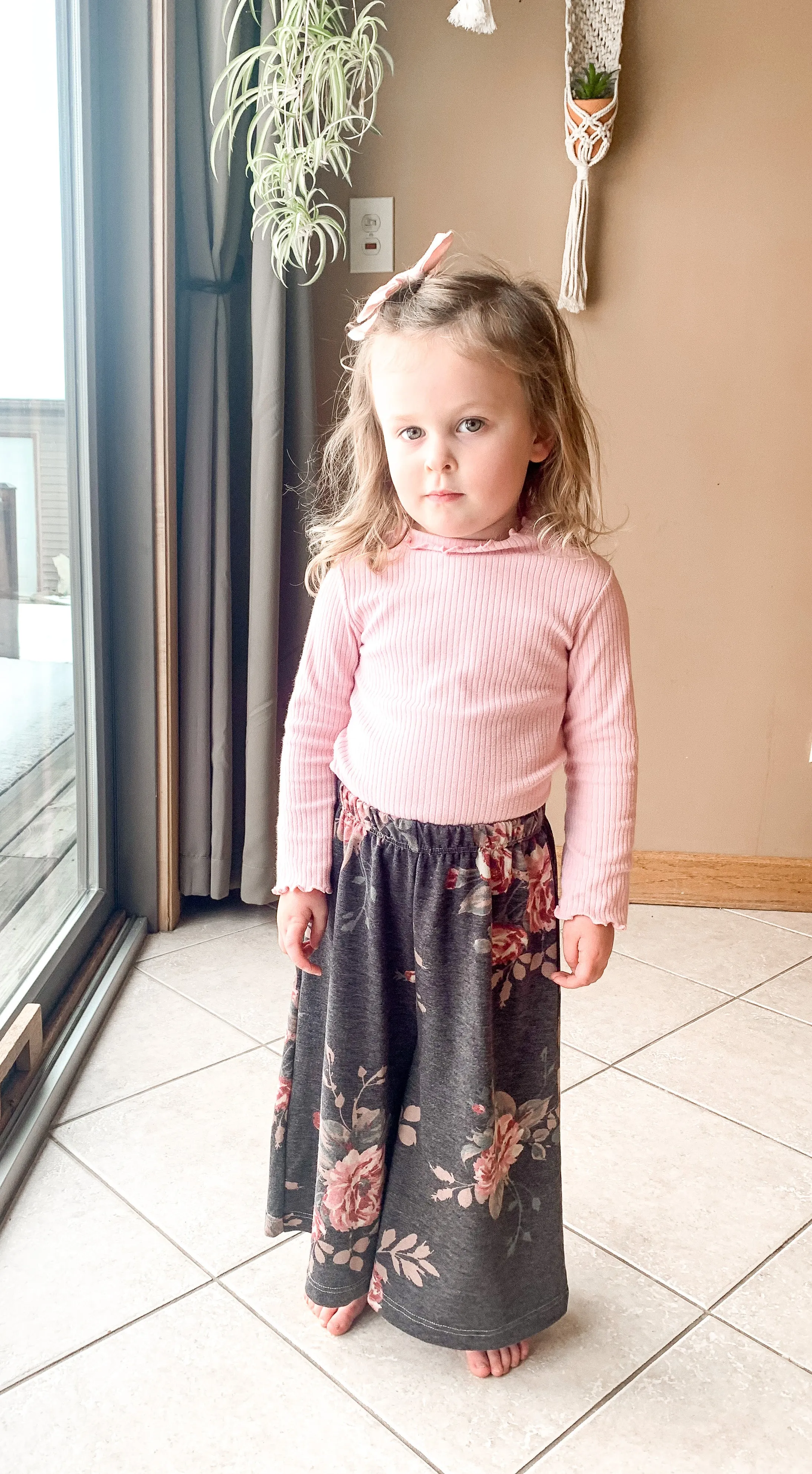 Children and Youth Poppy Wide Leg Pants Sewing Pattern