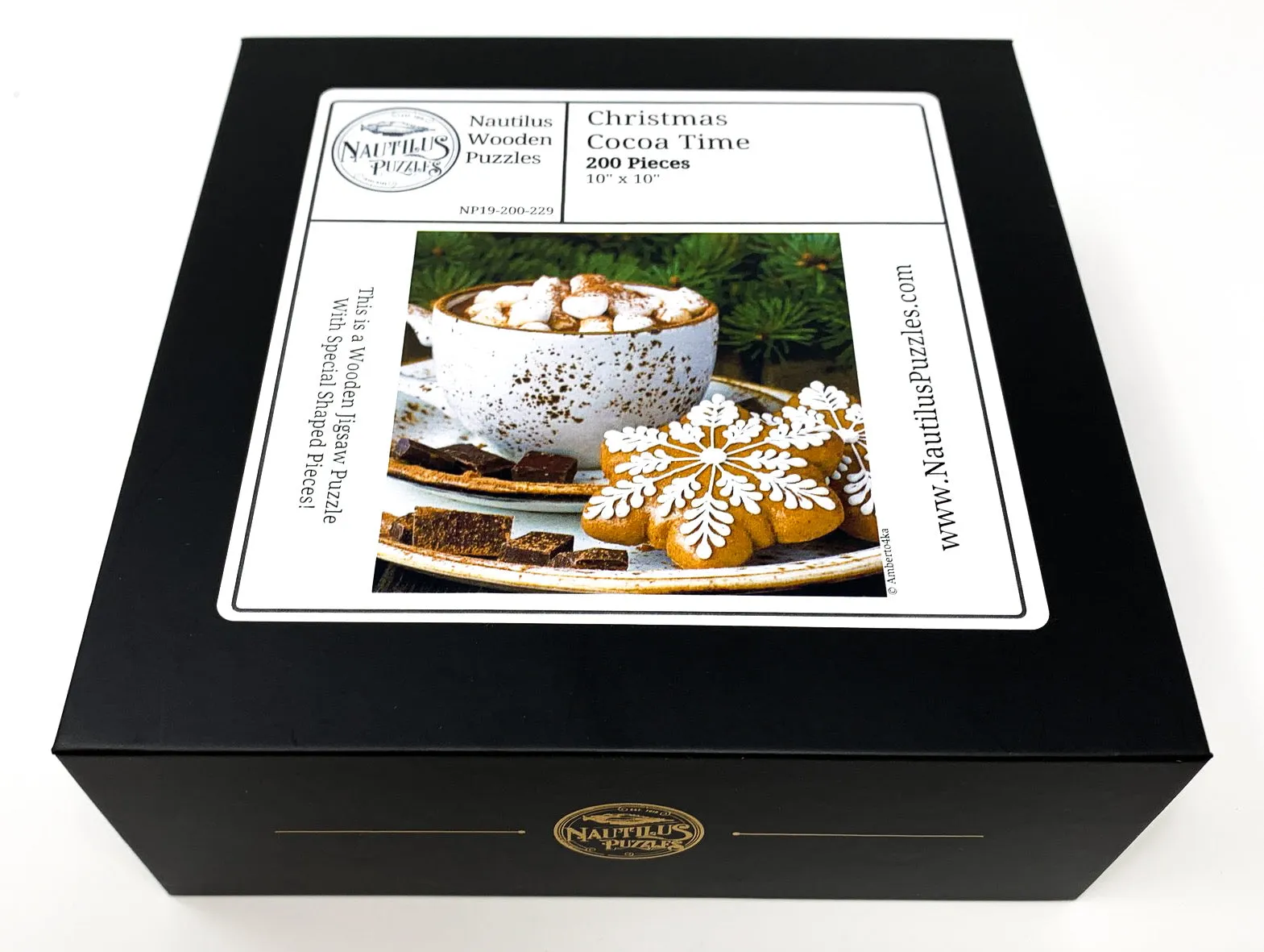Christmas Cocoa Time - 200 Piece Christmas Wooden Jigsaw Puzzle