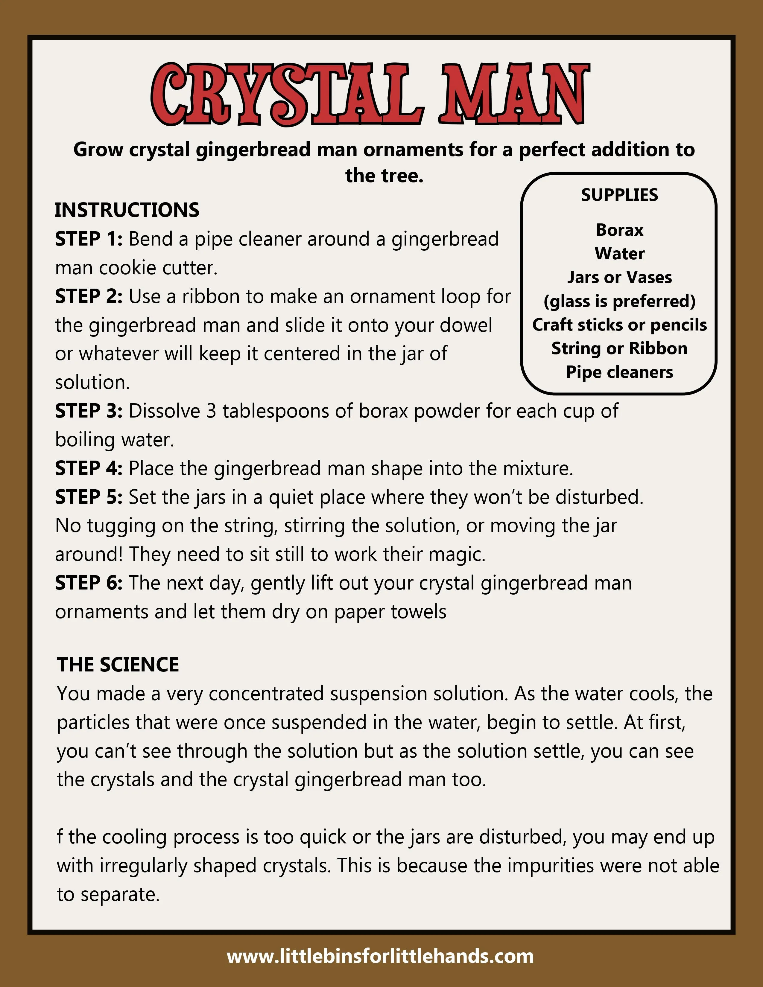 Christmas Gingerbread Project Pack
