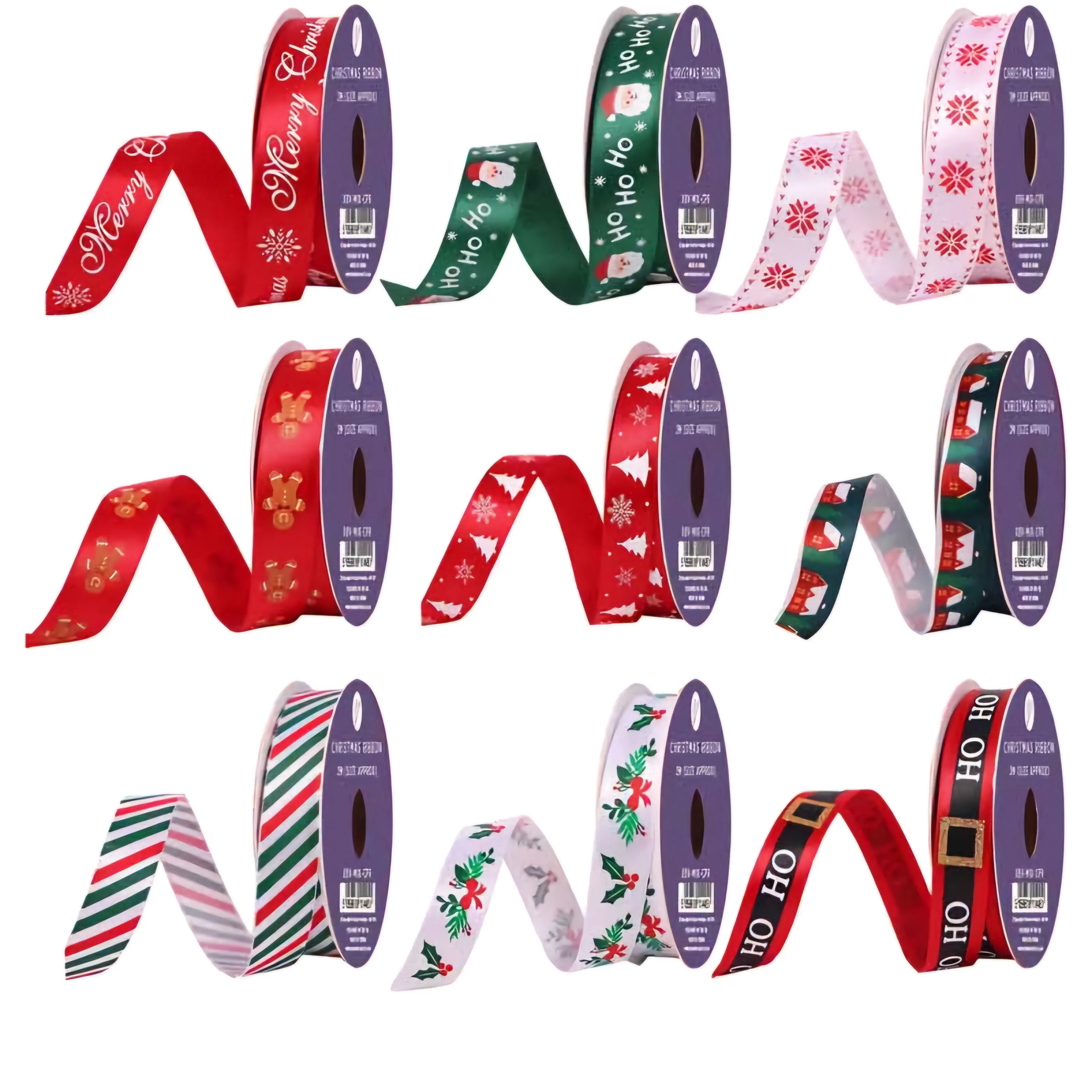 Christmas Satin Printed Ribbon