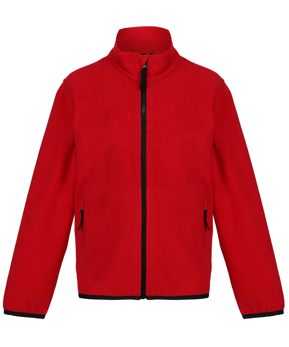 Classic Red/Black - Kids full-zip microfleece