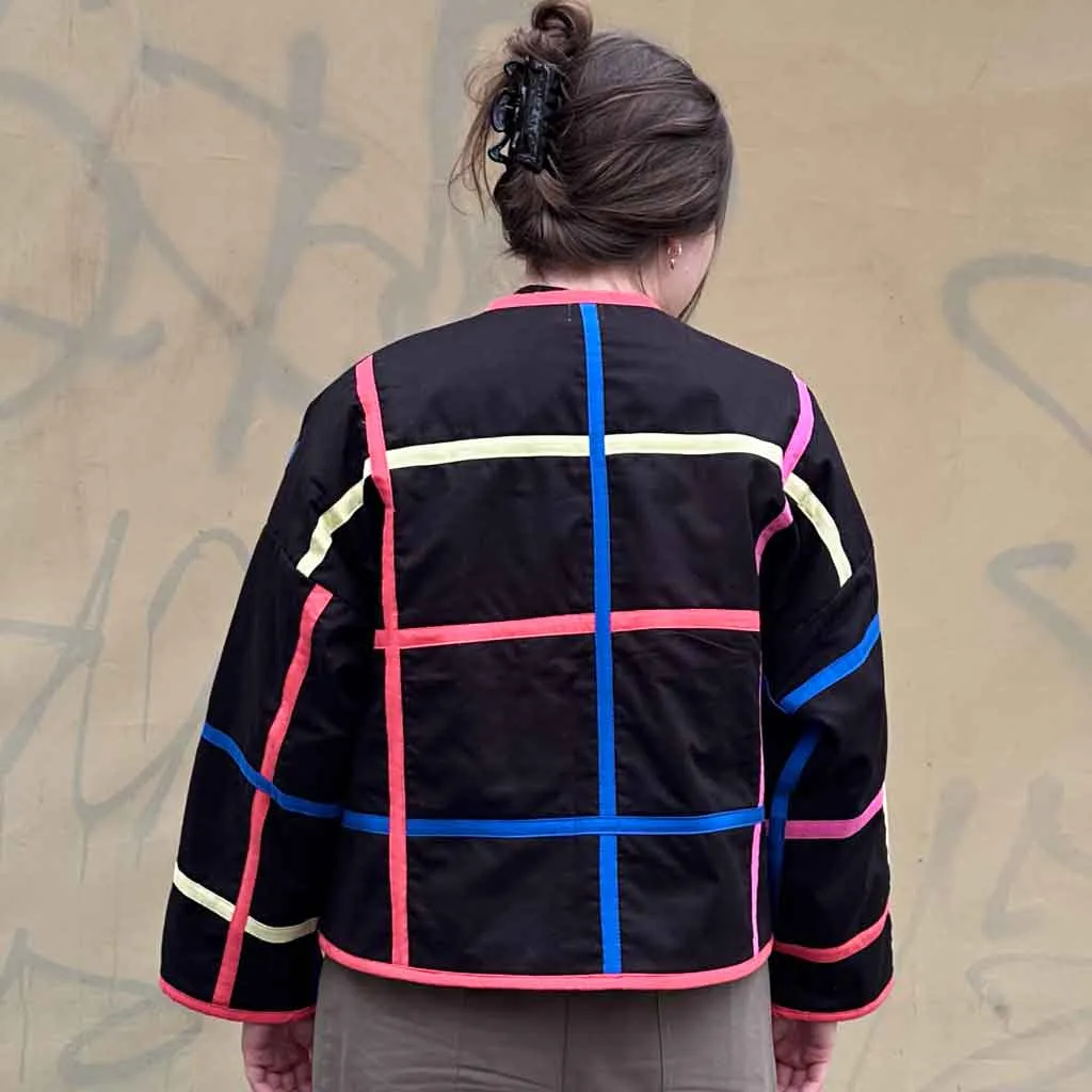 Colorful Bars Black Jacket