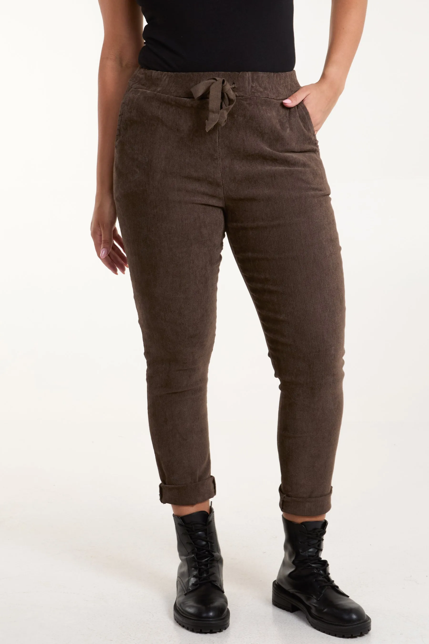 Corduroy Magic Drawstring Trousers