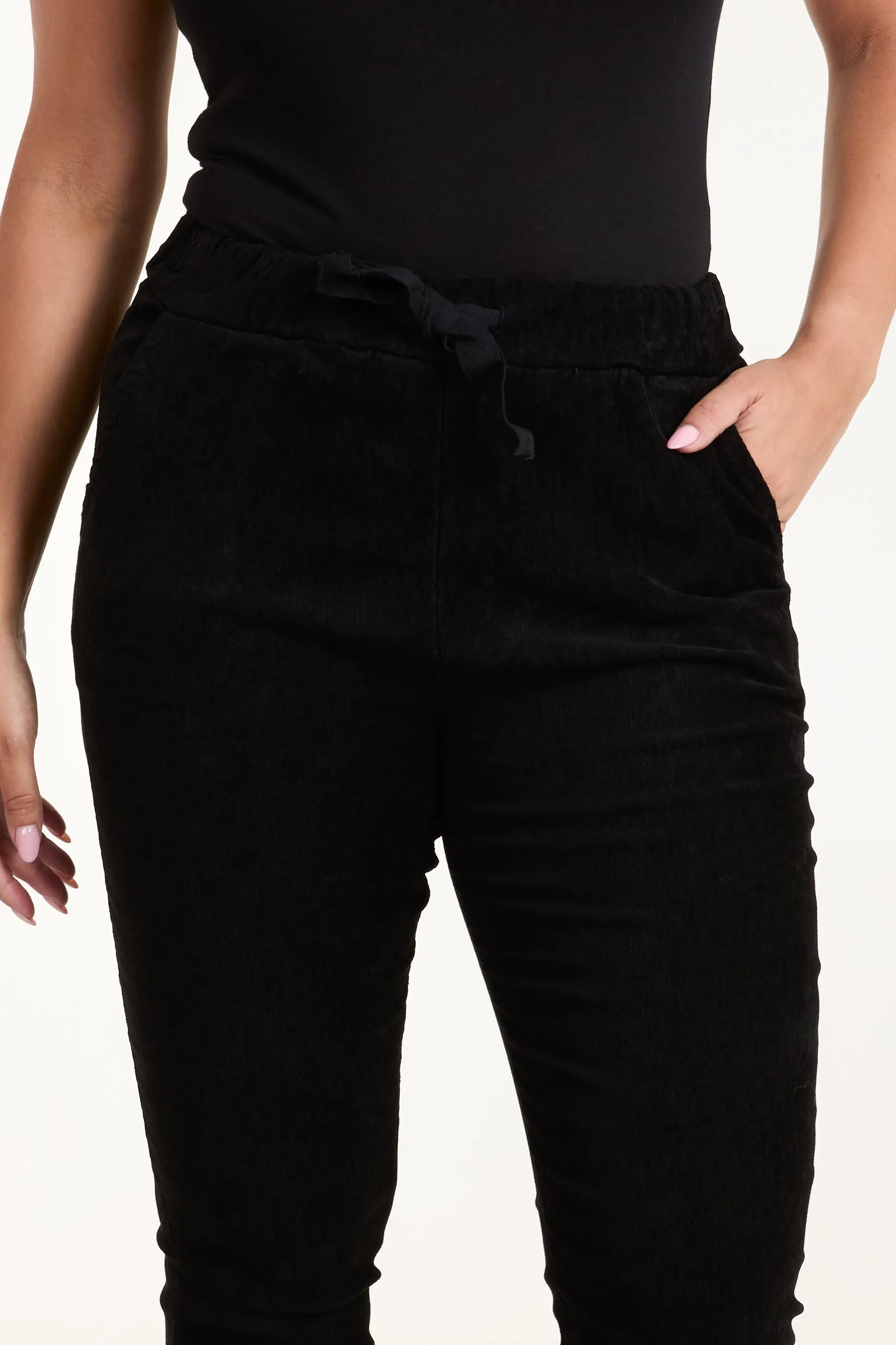 Corduroy Magic Drawstring Trousers