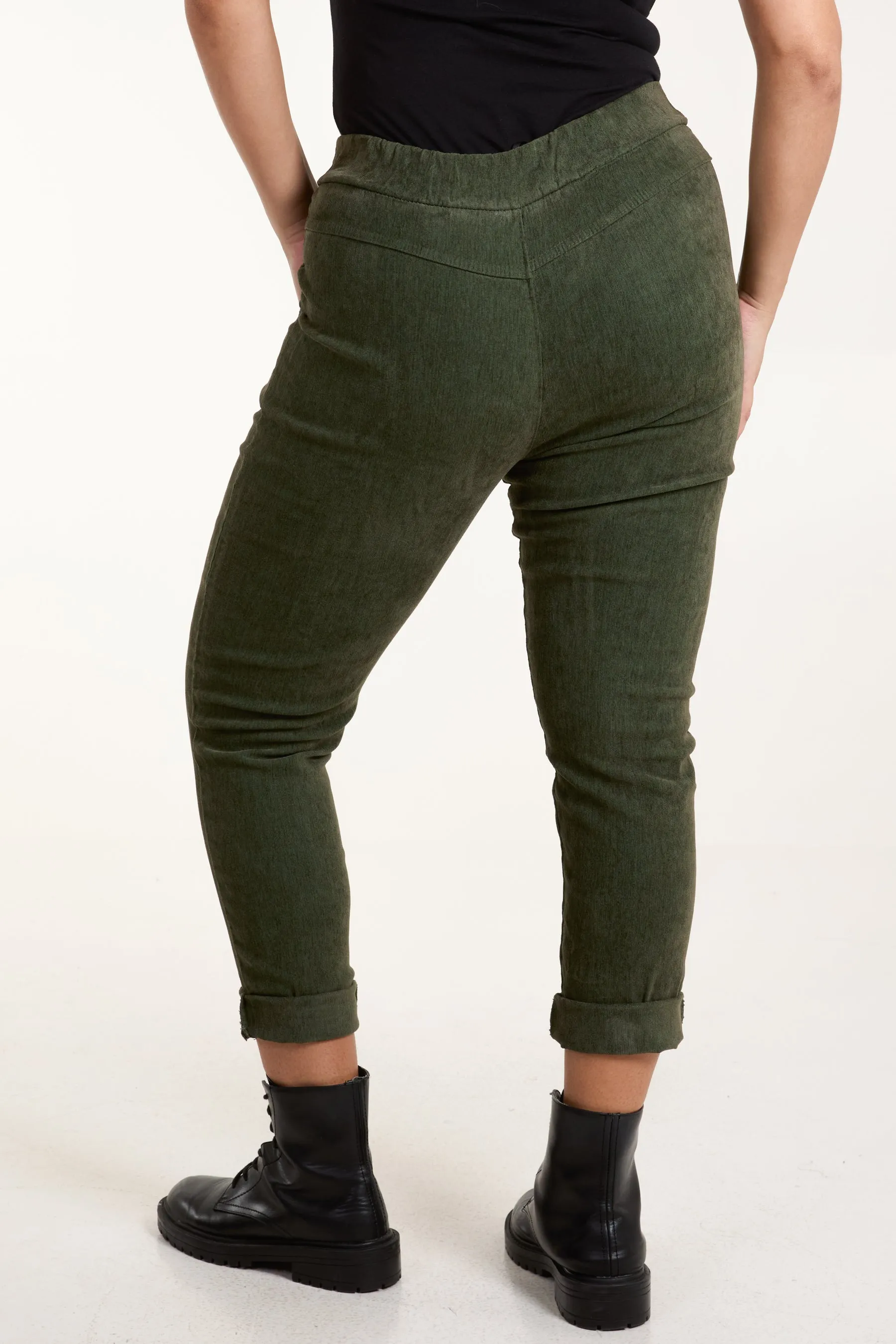 Corduroy Magic Drawstring Trousers