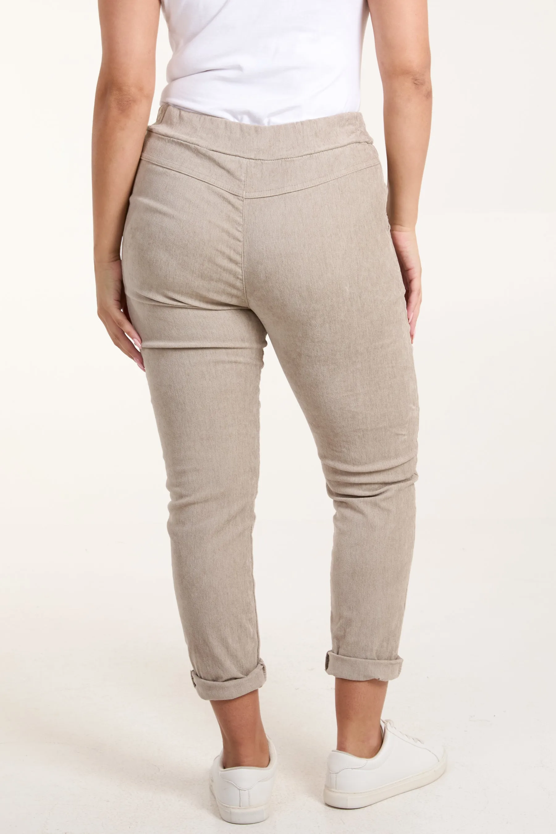 Corduroy Magic Drawstring Trousers