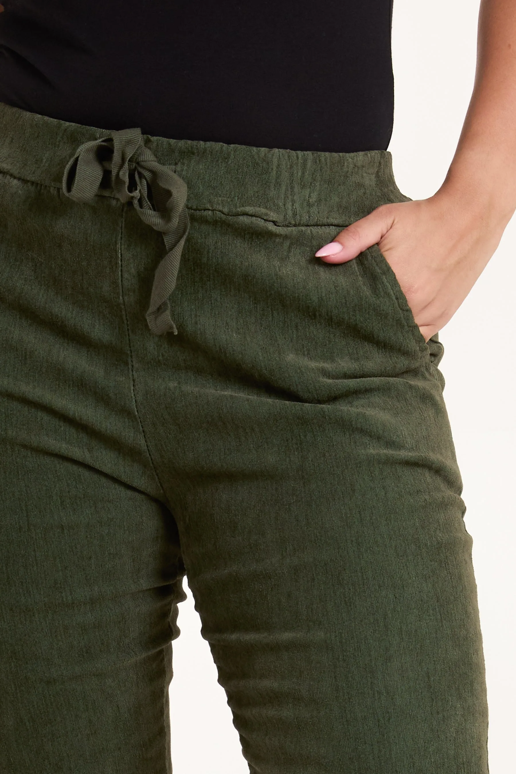 Corduroy Magic Drawstring Trousers