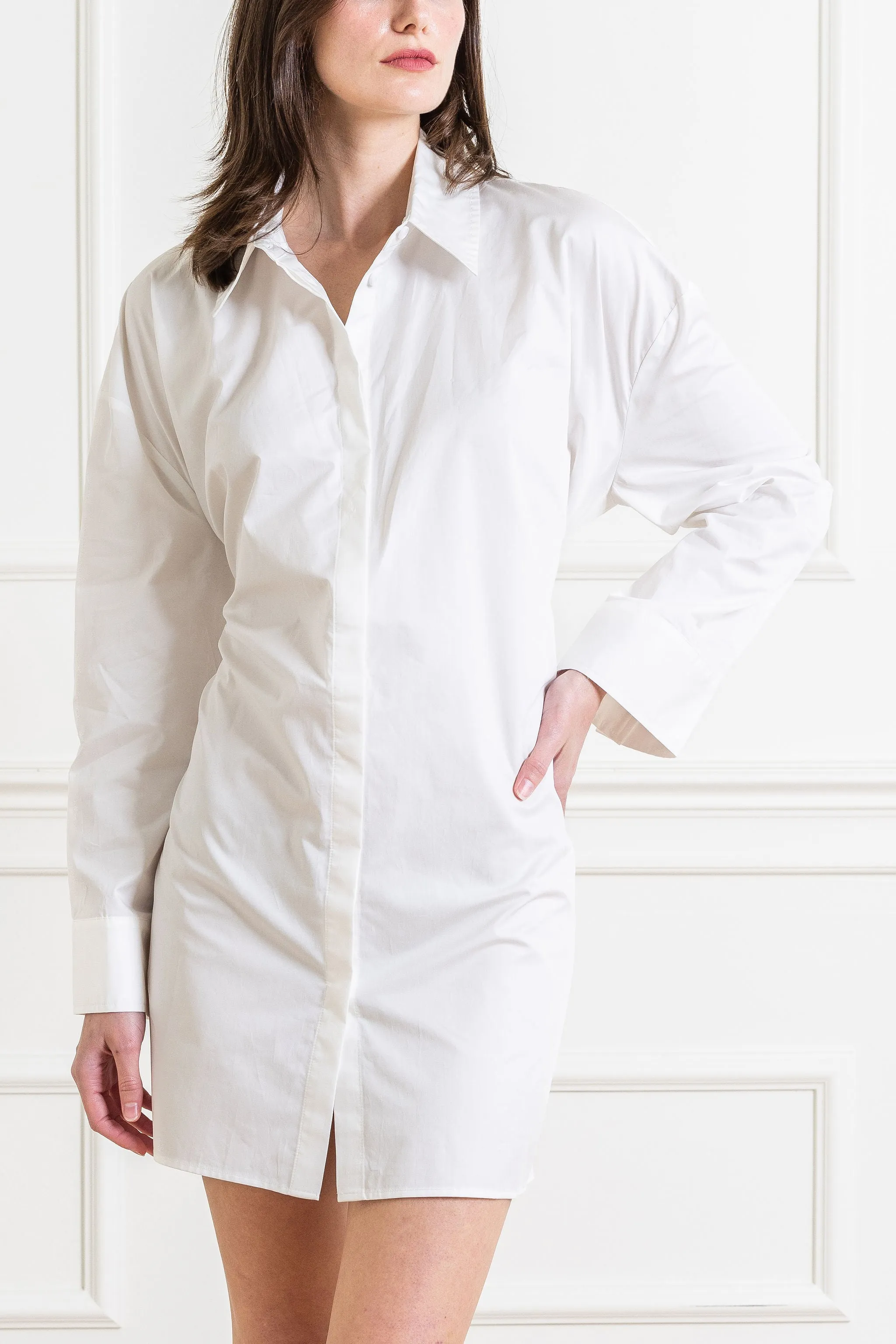 Cotton Oversized Shirt Dress