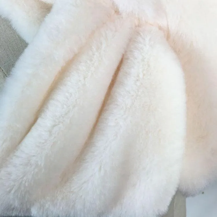 Cozy Women's Luxurious Faux Rabbit Fur Scarf - Plush Winter Warmer Neckerchief