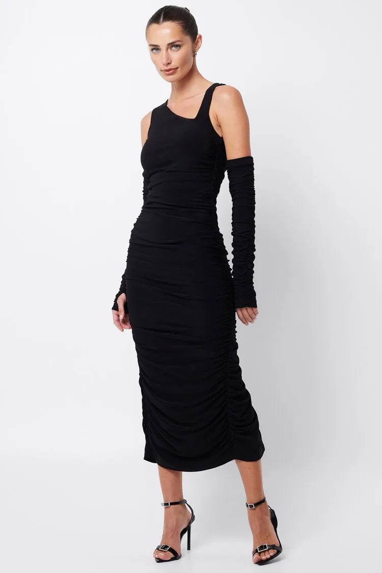 Defy Midi Dress in Black | FINAL SALE