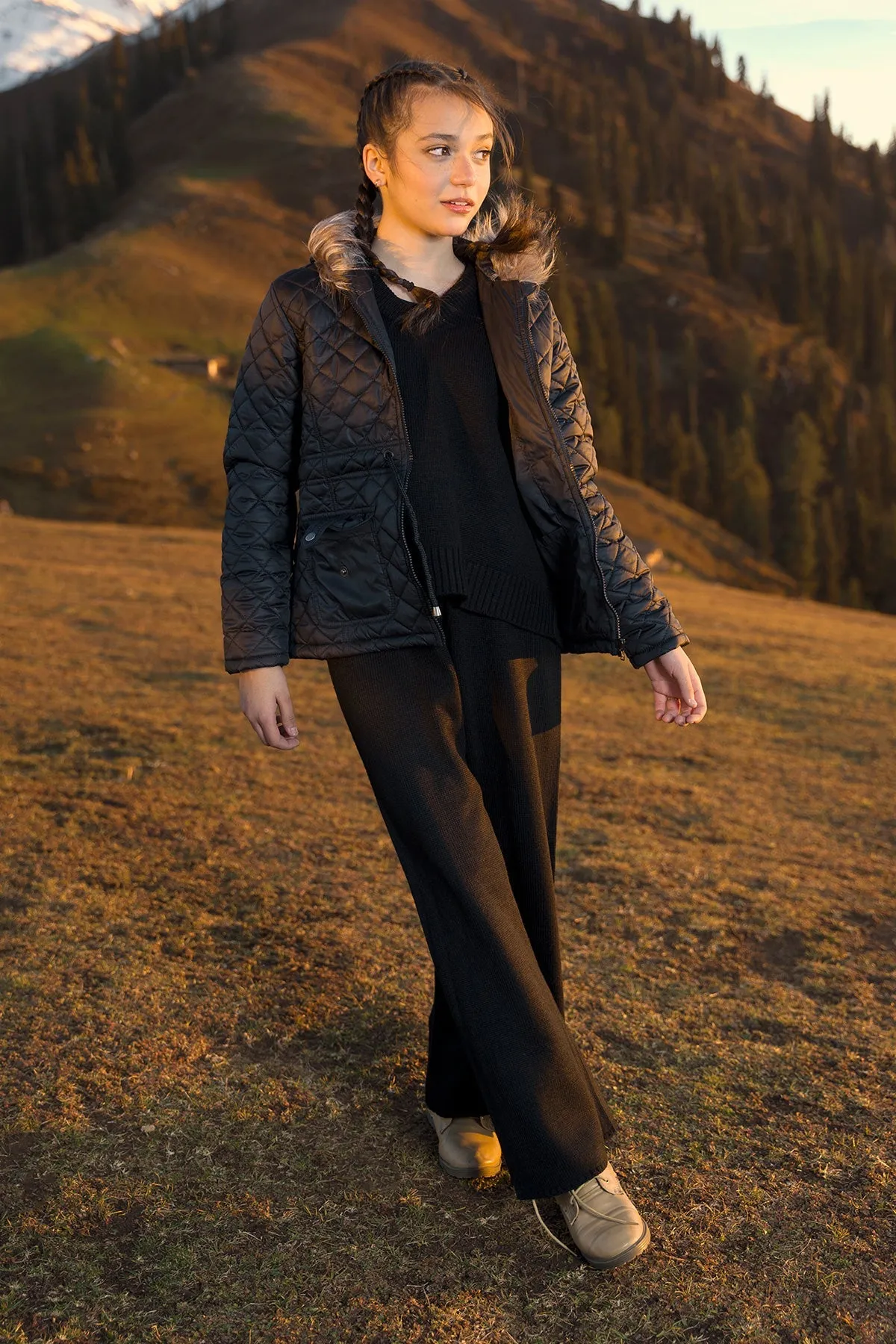 Diamond Qulited Puffer Jacket