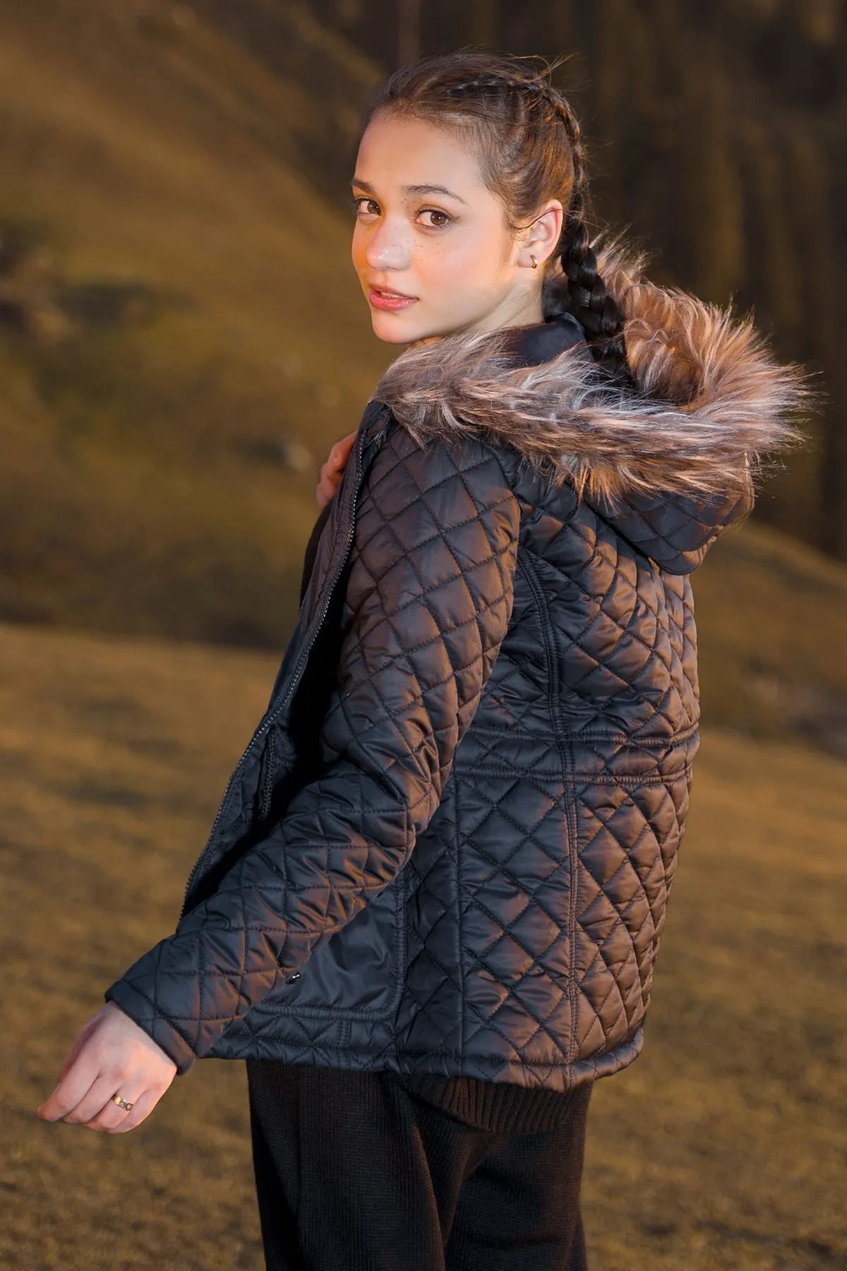 Diamond Qulited Puffer Jacket