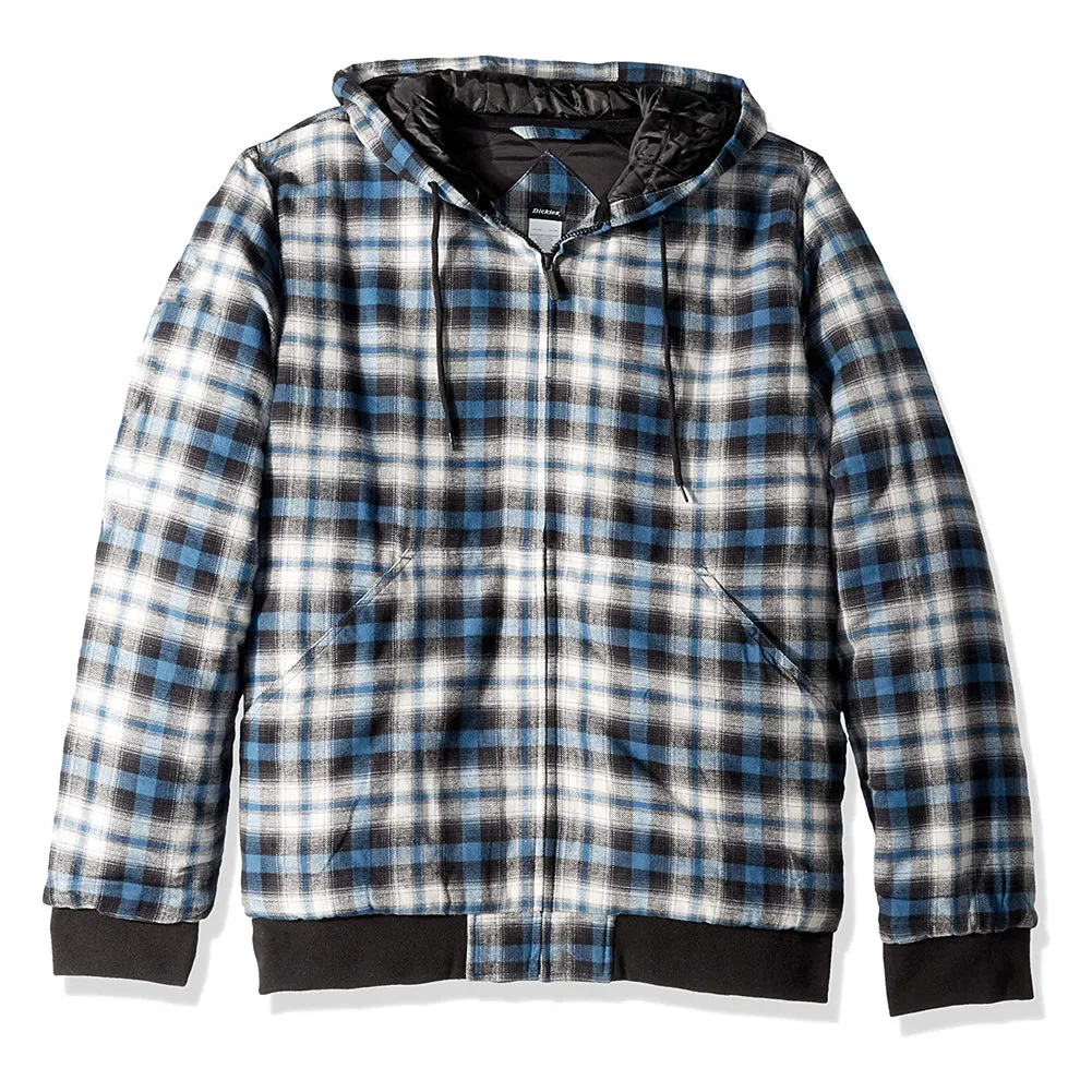 Dickies Men's TJ204 Modern Fit Quilted Hooded Bomber Shirt Jacket