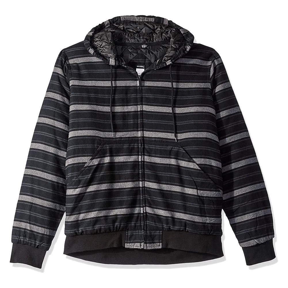 Dickies Men's TJ204 Modern Fit Quilted Hooded Bomber Shirt Jacket