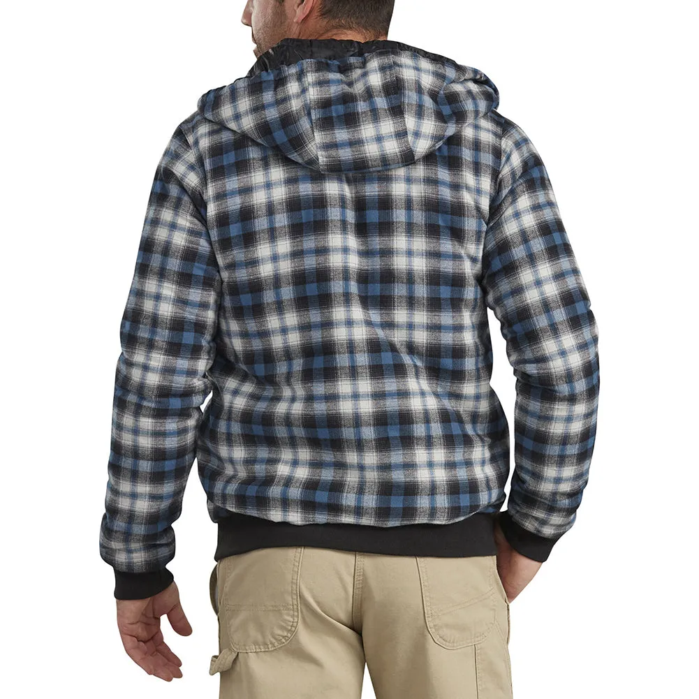Dickies Men's TJ204 Modern Fit Quilted Hooded Bomber Shirt Jacket